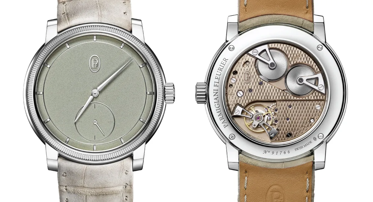 lusso-silenzioso-Parmigiani-Toric-Sage-Green-Platinum-Petite-Seconde-2024