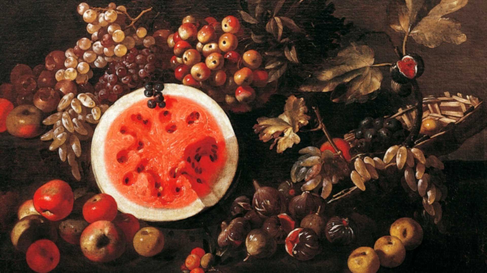 Giuseppe-Recco--Natura-morta-con-frutta-Collezione-privata-Napoli