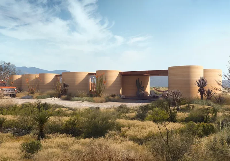 El Cosmico hotel stampato in 3d marfa texas robb report italia 1